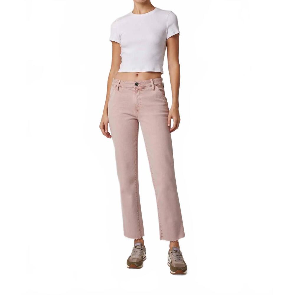 NEW EDYSON charlie utility straight leg jeans in blush